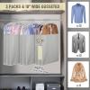 imageMISSLO 10quot Gusseted All Clear Garment Bags for Hanging Clothes 40quot Suit Bags for Closet Storage Hanging Clothes Storage Suit Cover for Shirts Coats Dresses 3 Packs32 inch
