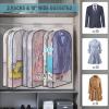 imageMISSLO 10quot Gusseted All Clear Garment Bags for Hanging Clothes 40quot Suit Bags for Closet Storage Hanging Clothes Storage Suit Cover for Shirts Coats Dresses 3 Packs40 inch