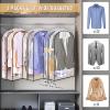 imageMISSLO 10quot Gusseted All Clear Garment Bags for Hanging Clothes 40quot Suit Bags for Closet Storage Hanging Clothes Storage Suit Cover for Shirts Coats Dresses 3 Packs32 inch