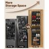 imageMISSLO 12 Tier Over the Door Shoe Organizer Hanging Shoe Rack for Closet Storage Sneaker Holder for Door Fit 24 Pairs Sandals Heels Boots BlackBlack