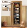 imageMISSLO 12 Tier Over the Door Shoe Organizer Hanging Shoe Rack for Closet Storage Sneaker Holder for Door Fit 24 Pairs Sandals Heels Boots BlackBlack