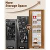 imageMISSLO 12 Tier Over the Door Shoe Organizer Hanging Shoe Rack for Closet Storage Sneaker Holder for Door Fit 24 Pairs Sandals Heels Boots BlackWhite