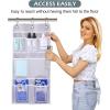 imageMISSLO 2 Pack Mesh Shower Caddy Hanging for Travel Quick Dry Shower Hanging Organizer Cruise RV Camper Bathroom with Over Door Hooks and Shower Curtain Hooks