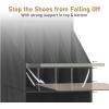 imageMISSLO 20 Pairs Over the Door Shoe Organizer for Closet Narrow Hanging Shoe Rack for Door Hanger Deep Pocket Door Shoe Holder Storage for Boots Size 13 Sneakers BlackBlack