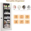 imageMISSLO 20 Pairs Over the Door Shoe Organizer for Closet Narrow Hanging Shoe Rack for Door Hanger Deep Pocket Door Shoe Holder Storage for Boots Size 13 Sneakers BlackBlack