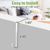 imageMISSLO 35 Clear Large Pockets Over The Door Shoe Organizer Sturdy Oxford Fabric Hanging Shoe Rack Closet Shoe Holder Hanger WhiteGray