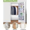 imageMISSLO 35 Clear Large Pockets Over The Door Shoe Organizer Sturdy Oxford Fabric Hanging Shoe Rack Closet Shoe Holder Hanger WhiteGray