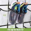 imageMISSLO 35 Clear Large Pockets Over The Door Shoe Organizer Sturdy Oxford Fabric Hanging Shoe Rack Closet Shoe Holder Hanger WhiteWhite