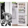 imageMISSLO 35 Clear Large Pockets Over The Door Shoe Organizer Sturdy Oxford Fabric Hanging Shoe Rack Closet Shoe Holder Hanger WhiteWhite