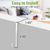 imageMISSLO 35 Clear Large Pockets Over The Door Shoe Organizer Sturdy Oxford Fabric Hanging Shoe Rack Closet Shoe Holder Hanger WhiteWhite