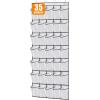 imageMISSLO 35 Large Pockets Over The Door Shoe Organizer Sturdy Oxford Fabric Hanging Shoe Rack for Door Mesh Closet Shoe Holder Hanger WhiteWhite