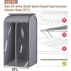 imageMISSLO 35quot Clear Garment Bags for Hanging Clothes Fully Enclosed Coat Covers for Closet Storage with Large Clear Window and 3 Zippers Rack not included 2 Packs43 inches