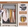 imageMISSLO 35quot Clear Garment Bags for Hanging Clothes Fully Enclosed Coat Covers for Closet Storage with Large Clear Window and 3 Zippers Rack not included 2 Packs35 inch