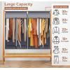 imageMISSLO 35quot Clear Garment Bags for Hanging Clothes Fully Enclosed Coat Covers for Closet Storage with Large Clear Window and 3 Zippers Rack not included 2 Packs43 inches
