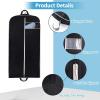 imageMISSLO 43quot Gusseted Suit Bags for Men Travel Hanging Garment Bags Heavy Duty Suit Cover for Women Kids Clothes Shirts Short Dresses Coats 2 Pack43 inch