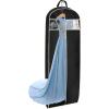 imageMISSLO 43quot Gusseted Travel Garment Bag with Accessories Zipper Pocket Breathable Suit Garment Cover for Shirts Dresses Coats BlackBlack