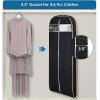 imageMISSLO 43quot Gusseted Travel Garment Bag with Accessories Zipper Pocket Breathable Suit Garment Cover for Shirts Dresses Coats BlackBlack