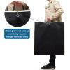 imageMISSLO 43quot Gusseted Travel Garment Bag with Accessories Zipper Pocket Breathable Suit Garment Cover for Shirts Dresses Coats BlackBlack