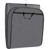 imageMISSLO 43quot Gusseted Travel Garment Bag with Accessories Zipper Pocket Breathable Suit Garment Cover for Shirts Dresses Coats BlackGray