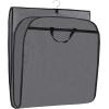 imageMISSLO 43quot Gusseted Travel Garment Bag with Accessories Zipper Pocket Breathable Suit Garment Cover for Shirts Dresses Coats BlackGray