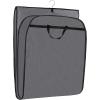 imageMISSLO 43quot Gusseted Travel Garment Bag with Accessories Zipper Pocket Breathable Suit Garment Cover for Shirts Dresses Coats BlackGray