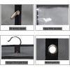 imageMISSLO 43quot Gusseted Travel Garment Bag with Accessories Zipper Pocket Breathable Suit Garment Cover for Shirts Dresses Coats BlackGray
