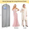 imageMISSLO 4quot Gusseted Garment Bags for Hanging Clothes 65quot Dress Bags for Gowns Long Waterproof Dress Cover for Closet Hanging Clothes Storage Bag 3 PacksGray