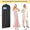 imageMISSLO 4quot Gusseted Garment Bags for Hanging Clothes 65quot Dress Bags for Gowns Long Waterproof Dress Cover for Closet Hanging Clothes Storage Bag 3 PacksBlack