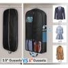 imageMISSLO 60quot Garment Bags for Travel 6quot Gusseted Dress Bags for Gowns Long 4 Handles Hanging Clothes Travel Bag with Pocket for Gowns Suits Coats43 inch