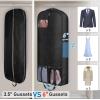 imageMISSLO 60quot Garment Bags for Travel 6quot Gusseted Dress Bags for Gowns Long 4 Handles Hanging Clothes Travel Bag with Pocket for Gowns Suits Coats54 inch