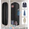 imageMISSLO 60quot Garment Bags for Travel 6quot Gusseted Dress Bags for Gowns Long 4 Handles Hanging Clothes Travel Bag with Pocket for Gowns Suits Coats60 inch
