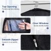 imageMISSLO 60quot Heavy Duty Long Garment Bags for Travel Monogrammed Dress Bag Waterproof Oxford Fabric Wedding Dress Cover for Gowns BlackBlack