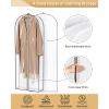 imageMISSLO 65quot Clear Garment Bags for Hanging Clothes 4quot Gusseted Dress Bags for Gowns Long Dress Cover for Closet Storage Dress Protector Bag 2 Packs2