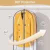imageMISSLO 65quot Clear Garment Bags for Hanging Clothes 4quot Gusseted Dress Bags for Gowns Long Dress Cover for Closet Storage Dress Protector Bag 2 Packs2