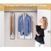 imageMISSLO 65quot Clear Garment Bags for Hanging Clothes 4quot Gusseted Dress Bags for Gowns Long Dress Cover for Closet Storage Dress Protector Bag 2 Packs2