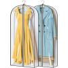 imageMISSLO 65quot Clear Garment Bags for Hanging Clothes 4quot Gusseted Dress Bags for Gowns Long Dress Cover for Closet Storage Dress Protector Bag 2 Packs2