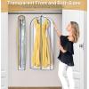imageMISSLO 65quot Clear Garment Bags for Hanging Clothes 4quot Gusseted Dress Bags for Gowns Long Dress Cover for Closet Storage Dress Protector Bag 2 Packs2