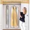 imageMISSLO 65quot Clear Garment Bags for Hanging Clothes 4quot Gusseted Dress Bags for Gowns Long Dress Cover for Closet Storage Dress Protector Bag 2 Packs2