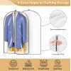 imageMISSLO 65quot Clear Garment Bags for Hanging Clothes 4quot Gusseted Dress Bags for Gowns Long Dress Cover for Closet Storage Dress Protector Bag 2 Packs2