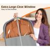 imageMISSLO 65quot Foldable Garment Bags for Hanging Clothes Travel Waterproof Dress Bags for Gowns Long for Closet Storage Dress Protector Bag for Gowns Suits Coats Grey 2 Packs65 inch