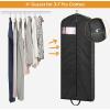 imageMISSLO 65quot Long Garment Bags for Travel Dress Bags Wedding Dress Cover Waterproof Clothing Bags Storage Traveling Clothes Protector for Closet Wardrobe Bags 2 Packs for Gowns Tuxedos Coats Black2