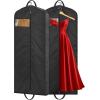 imageMISSLO 65quot Long Garment Bags for Travel Dress Bags Wedding Dress Cover Waterproof Clothing Bags Storage Traveling Clothes Protector for Closet Wardrobe Bags 2 Packs for Gowns Tuxedos Coats Black2