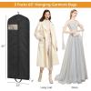 imageMISSLO 65quot Long Garment Bags for Travel Dress Bags Wedding Dress Cover Waterproof Clothing Bags Storage Traveling Clothes Protector for Closet Wardrobe Bags 2 Packs for Gowns Tuxedos Coats Black3