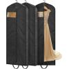 imageMISSLO 65quot Long Garment Bags for Travel Dress Bags Wedding Dress Cover Waterproof Clothing Bags Storage Traveling Clothes Protector for Closet Wardrobe Bags 2 Packs for Gowns Tuxedos Coats Black3
