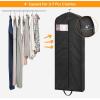 imageMISSLO 65quot Long Garment Bags for Travel Dress Bags Wedding Dress Cover Waterproof Clothing Bags Storage Traveling Clothes Protector for Closet Wardrobe Bags 2 Packs for Gowns Tuxedos Coats Black1