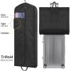 imageMISSLO 65quot Long Garment Bags for Travel Dress Bags Wedding Dress Cover Waterproof Clothing Bags Storage Traveling Clothes Protector for Closet Wardrobe Bags 2 Packs for Gowns Tuxedos Coats Black2