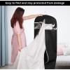 imageMISSLO 70quot Bridal Wedding Gown Dress Garment Bag with Accessories Pouch Large Travel Garment Cover 8quot Gusset WhiteBlack