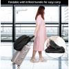imageMISSLO 70quot Bridal Wedding Gown Dress Garment Bag with Accessories Pouch Large Travel Garment Cover 8quot Gusset WhiteBlack