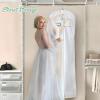 imageMISSLO 70quot Bridal Wedding Gown Dress Garment Bag with Accessories Pouch Large Travel Garment Cover 8quot Gusset WhiteWhite