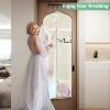 imageMISSLO 70quot Wedding Dress Garment Bag with Bride Tote Bag 8 Gusseted Wedding Dress Bags for Gowns Long 4 Pockets Dress Cover for Women PinkBeige